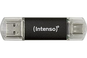 Intenso Twist Line 32 GB, Dual USB-Stick 3.2 Gen 1x1, USB-C und USB-A, 70MB/s, Anthrazit