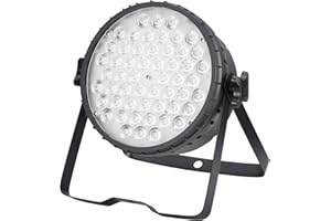‎BETOPPER BETOPPER LED Par Strahler 54 x 3 W LED RGBW Partylicht, Bühnenlicht mit Auto/Musikgesteuert/ DMX512/ Strobe, 9 Farbe Bühnenbeleuchtung LED Par für Bar, Concert, Club, Halloween, Party (1 PC)