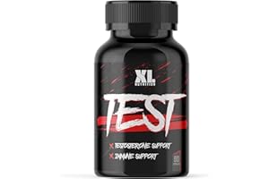 XL Nutrition Test Booster | Testosterone Support and Immune Support | Combination of D- Aspartic Acid, Fenugreek, Zinc and Boron | Added Vitamins for Immune Function | 90 Capsules | Vegan Friendly