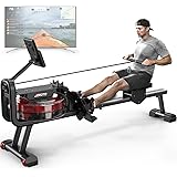 JOROTO MR23 Vogatore Da Casa, Vogatore ad Acqua, Fino a 150 kg, Display LCD con Funzione Bluetooth e Supporto IPAD