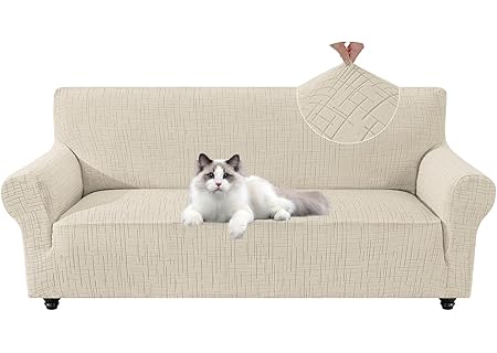 YSTELLAA Sofföverdrag 4-Sits Med Armstöd Fläckavvisande, Universell Soffskydd Elastiskt, Pet Soff Co - Amazon Deal & Rabatt