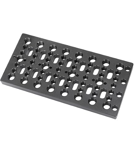 INNOREL CP1104: Piastra Multifunzione Arca Swiss Per Fotocamera, 110x38mm, Con Fori 1/4" E 3/8" E Supporto ARRI