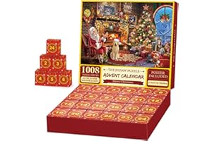 MISTEP Advent Calendar 2024, Jigsaw Puzzles for Adult Toys Christmas Gifts for Women Men 1008 Piece Jigsaw Puzzle Birthday Gifts for Her Thank You Gifts Friendship Gifts