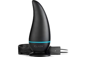 [Latest 2024 Chip] 5G Digital HD TV Indoor Antenna, Long Range 250 Miles Reception, Black Signal Amplifier for 4K Smart TV, Magnetic Base + 16.4 Coaxial Cable, Claev