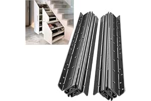 AOLISHENG Glissières de tiroir à roulement montés sur le fond, 800-1850mm rails lourds glissières à roulement à billes, armoires à chaussures Glissières, 1 paire