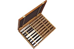 Faithfull WCTSET8B HSS Outils de tournage Coffret en bois 8 pièces (Import Grande Bretagne)