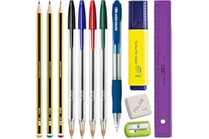 COLEPACK EcoPack - Pack Ahorro Básico de Material Escolar de Primeras Marcas para tu Estuche (ECO12)