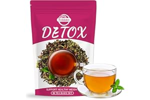 YCAAEO Detox Tee Neue Formel - 28PCS Natürliche Teebeutel Kräutertee mit Zitrone,Löwenzahn,Minze,Ingwer,Oolong-Tee,Unterstützt Energie Booster - Vegan - Verdauung und Wohlbefinden - Gegen Blähbauch