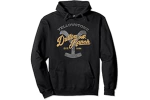 Y YELLOWSTONE Yellowstone Dutton Ranch Est 1886 Iconic Logo Team Style Sweat à Capuche