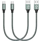 Cavo USB C, GIANAC [2Pezzi: 0.5m] 3.1A Cavo USB Type-C Nylon Caricatore Ricarica Rapida Cavo Tipo C per Samsung S8 S9 S10 A30
