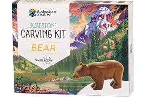STUDIOSTONE CREATIVE Bear Soapstone Carving Kit