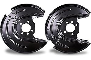 BESTPRICE 2X Ankerblech hinten Links & rechts Spritzbelch Deckblech für Bremsscheibe Kompatibel mit A UDI A3, Q2, SEAT Leon, Skoda KAROQ, Octavia 3, VW Golf 7, Golf 8, T-ROC (A11, D11)