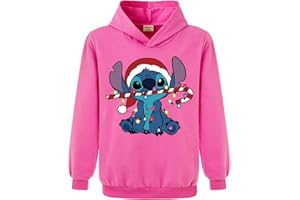 XPIALONG Blue Cat Boys Girls Pullovers Hoodies Children's Xmas Tops Jumper
