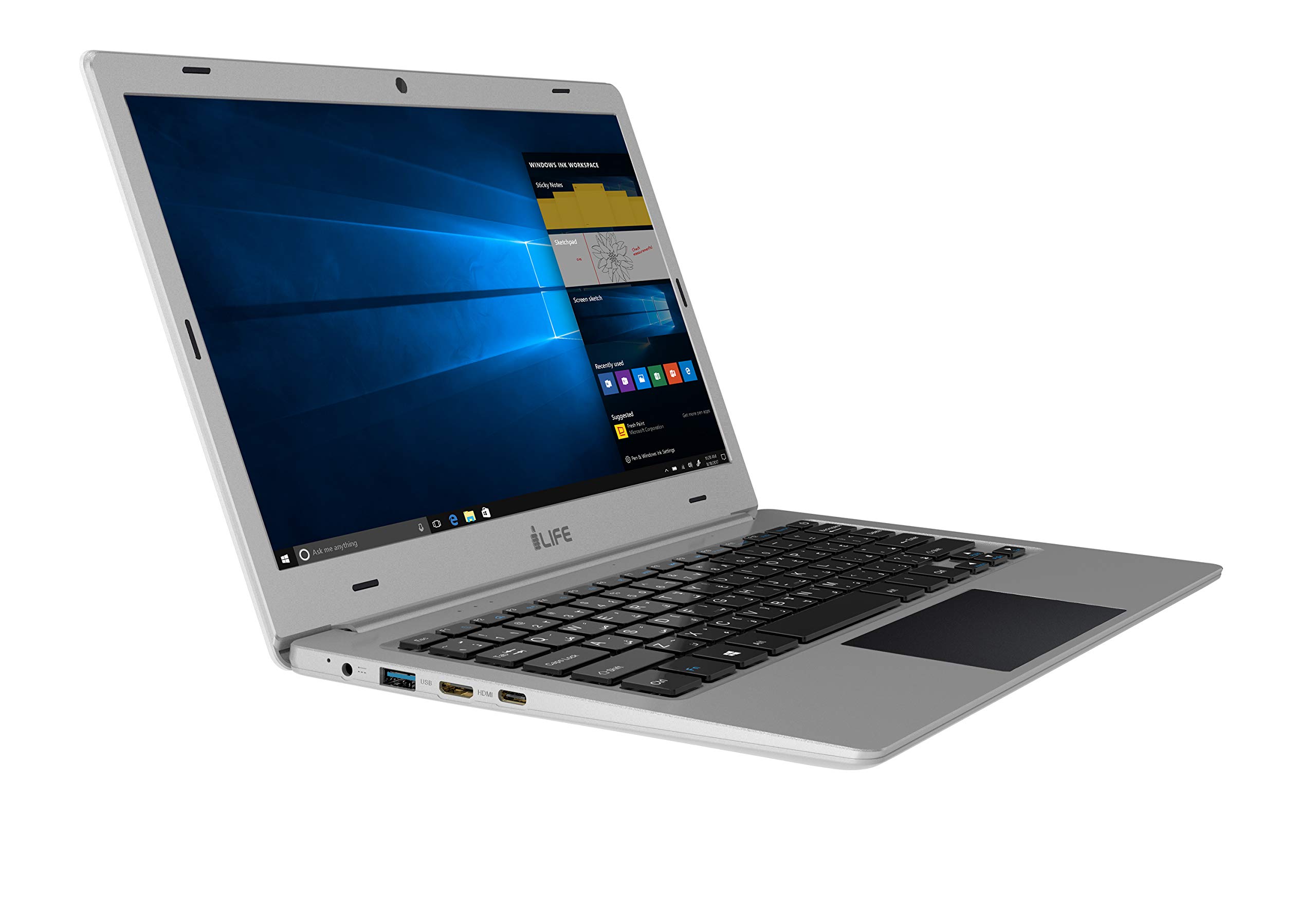 Life Digital Zed Air Ultra 11.6-inch Laptop (Celeron N3350/2GB/32GB eMMC/Win10 Home/Intel HD 500 Graphics), Silver - Image 3