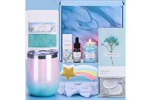 BAICAI Jasmine Pamper Gifts for Women Birthday with Headband, Relaxtion Pamper Hampers for Women Self Care Package for Her, Spa Bath Gifts Sets Thank You Gifts Ideas for Women Best Friend Sister Bestie Mum