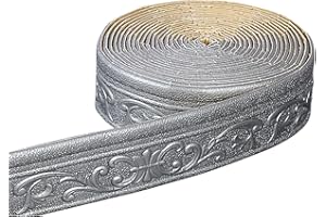 ACESOME ㅤ ACESOME - Bordo autoadesivo per carta da parati, 10 m x 8 cm x 8 mm, impermeabile, 3D, bordo, carta da parati, per corridoio, soffitto, angolo, linea (grigio argento)