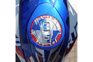 Resin Bike Adhesivos de Moto Compatibles con Bmw R 1250 GS 2019-2020 HP. Protección del Tapa del Tanque Keyless de Choques y Arañazos de Moto. Adhesivo 3D Resinado por Tapa sin Llave