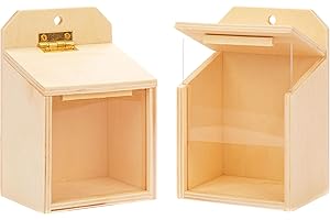 Baker Ross AV441 Eichhörnchen-Futterkästen aus Holz für Kinder als Bastel- und Deko-Idee zum Gestalten für Jungen und Mädchen (2 Stück)