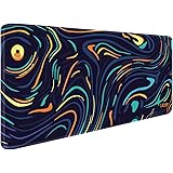 Tukzer Large Size (795mm x 298mm x 3.45mm) Extended Gaming Mouse Pad| Stitched Embroidery Edges| Non-Slip Rubber Base |for Co