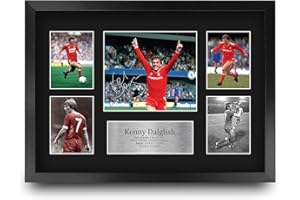 HWC Trading FR A3 Kenny Dalglish Liverpool Exhibición Firmada De La Fotografía Del Autógrafo De Los Recuerdos Impresos Para Los Aficionados Y Los Partidarios Del Fútbol - A3 Enmarcado