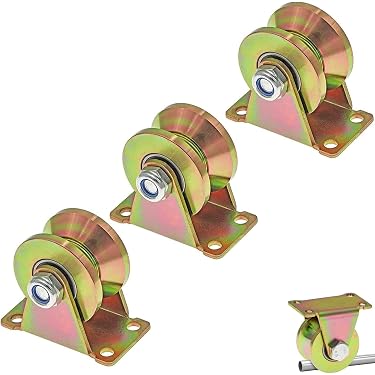 TUZUK Equipment Riemenscheibenrad aus Kunststoff, mit Lagern, Passiv-Rund-Radriemenscheibe