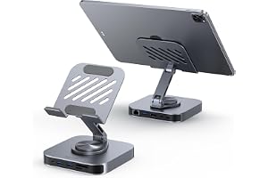 BENFEI 9‑i‑1 USB‑C hub surfplatteställ Hopfällbar, roterande dockingstation