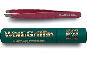Wolf & Griffin Mini pince à épiler | Pince à épiler professionnelle pour homme et femme | Parfaite pour l'épilation du visage | Acier inoxydable