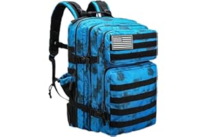 SEYATULLH Mochila Militar Táctica 45L Para Hombres y Mujeres Mochilas Molle con Estante de Botella Campamento Senderismo