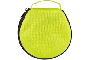 ELEZAY Small CD Case Storage Wallet DVD Disc Dividers Folder Holder Round Oxford Bag 20 Capacity Green