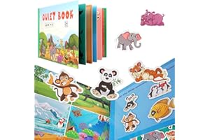 LIUPMEG Montessori Quiet Book,Ruhiges Buch Montessori for Toddlers,Educational Toy Book,Interactive Busy Book,Puzzle Buch Pädagogisches Spielzeug,Ruhiges Buch Montessori for Toddlers,Kleinkinder Spielzeugbuch