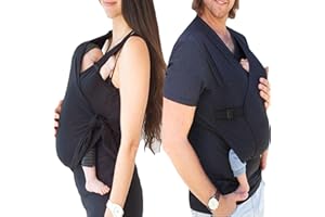 HEGZA Herren Känguru Papa Mama T-Shirt Haut An Haut Babytrage Baby Tanktops Shirt Schwanger Kleider, Wickeloberteil Beruhigen