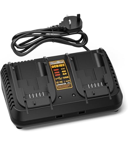 ZIBESTYU DCB112 Replacement Battery Charger Compatible With Dewalt 10.8V 14.4V 18V 20V Li-ion Battery DCB112 DCB115 DCB118 DCB102BP DCB107 - View #7