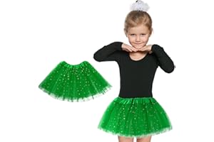 YOLEV Mädchen Tutu Röcke Tüllrock 80er Jahre Retro Kinder Tutu Rock Halloween Weihnachten Urlaub Party Kostüm