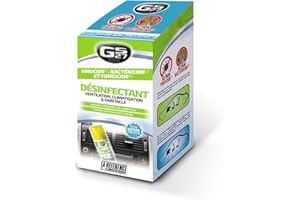 GS27 - Désinfectant Climatisation Voiture - Assainit la Ventilation et l'Habitacle - Parfum Voiture Neuve