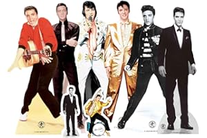 STAR CUTOUTS Ltd TT06 Presley kleine Pappaufsteller Elvis-Party-Dekorationen, perfektes Geschenk für Fans, Bastelarbeiten und Sammler, offizielles Produkt, Einfarbig, Tischplatten, Regular
