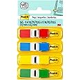 Post-it Flags 1/2" Dispenser 1/2 x 1.7 in (11.9 x 43.2 mm), 4 colors/pack | Assorted colors | Mark, Highlight, Color Code | No Damage | Page Markers | Book Tabs | Sticky Index | 35 flags/color