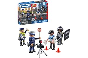 PLAYMOBIL | Actionhjältar | Set med polisfigurer | Leksakskaraktärer | Poliskaraktärer