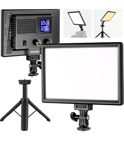 Panneau LED Lumineux L116T Dimmable - Bi-couleur 3300K-5600K, CRI95+, Super Mince Pour Vidéo/photos