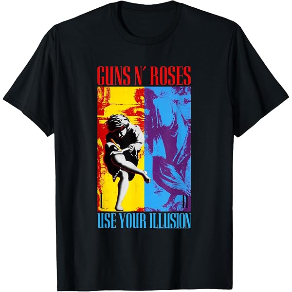 Guns N' Roses Official Cross T-Shirt : Amazon.co.uk: Fashion