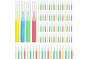 RAZOKO Interdental Brush, Toothpick Flossing Head,Easy Use Tooth Cleaning Tool (88Count)(2mm/2.3mm/2.5mm/3mm)