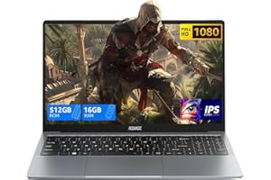 ACEMAGIC PC Portatile Laptop con In-tel Alder Lake N97 (Fino a 3,6Ghz),16GB DDR4 RAM 512GB SSD(Fino a 2 TB),WiFi,BT5.2,Type_C, USB3.2,HDMI,15,6'' 1080P Computer Notebook - Versione 2.0