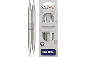 KnitPro - Nova Punte per Maglieria Intercambiabili Fatto di Metallo, 8,00 mm - 1 Pezzo
