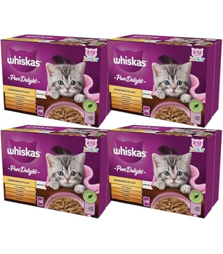 Whiskas Junior Geflügel Auswahl in Gelee Katzenfutter nass