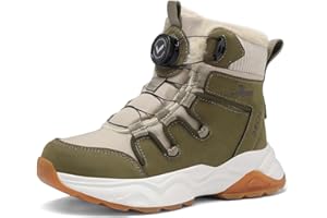 JMFCHI SPORTS Unisex Kinder Schneestiefel Jungen Winterschuhe Mädchen Wasserdicht Rutschfest Warme Wanderschuhe