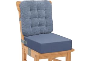 CAVWVTYU Asiento Elevador para Niños - 2 Piezas Asiento Almohada Pana Suave Cojín Respaldo PU Impermeable Fácil Limpieza Asiento Booster con Base Antideslizante y Cinturones de Seguridad Ajustables