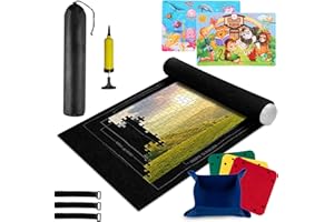 Mengger Tapis de Puzzle Felt Mat 2000 pièces for Puzzle Storage Jigsaw Feutre Tapis Rouleau Feutre rangement Rouleau pour puzzle