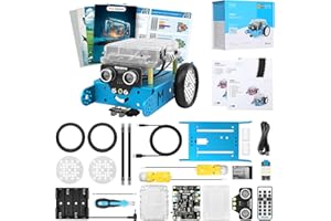 Makeblock mBot Robot Kit with Scratch Coding Box, STEM Projects for Kids Learn to Code with Scratch Arduino, Programmable Robot with 4 Programming Learning Projects, Gifts for Boys Girls