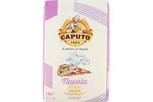 ANTIMO CAPUTO Farina Molino Caputo Nuvola Pizza Napoli Pizza Flour for Light Dough 1 kg 100% Natural Pack of 10