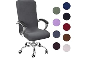 Souarts Bezug für Bürostuhl Bürostuhl-Bezug Abnehmbare Elastische Universal Stretch Stuhlhussen Stuhlbezug Computer Stuhl Schreibtischstuhl Drehstuhl Office Chair Abdeckungen Hussen
