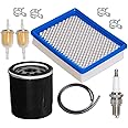 JJDD Carkio Air Filter 1015426 with Oil Filter 1016467 Spark Plug Fuel Filter Line Tune Up Kit Compatible with Club Car 4-cycle DS Gas Golf Cart Models 1992-up 290FE 350FE Engine